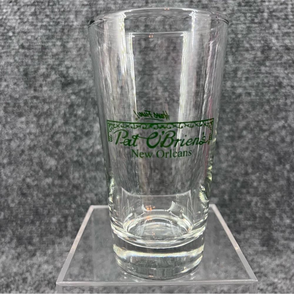 Vintage Pat O'Brien's New Orleans 8oz Clear Glass Tumbler